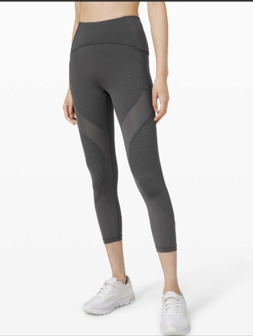 Lululemon Uncovered Strength High-Rise Crop 23" Graphite Grey